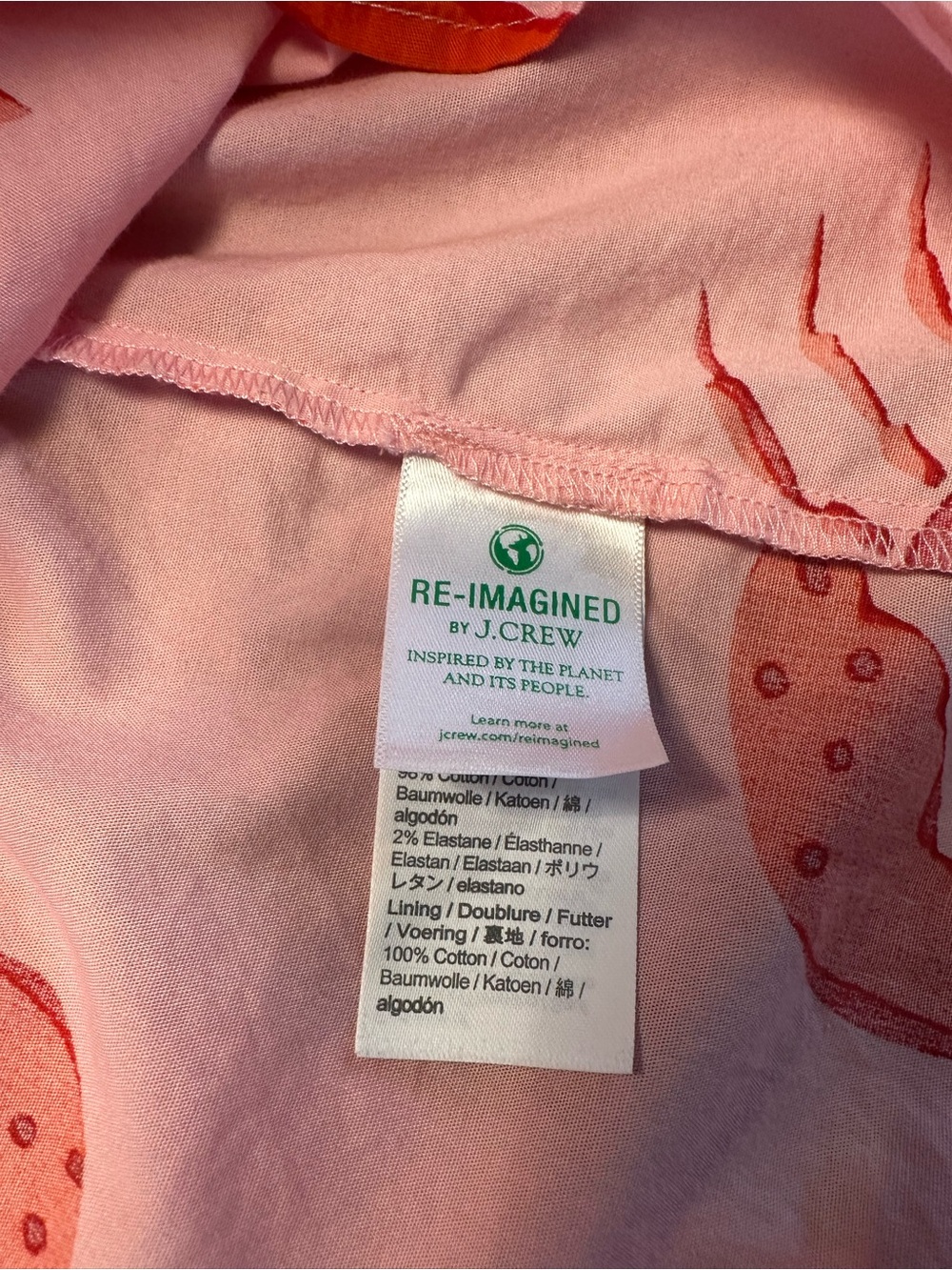 J. Crew Pink Maxi Dress with Red Starfish & Shell Print - Picture 5 of 6